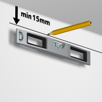 Скрытый рельс «Клик Мии» Artiteq Contour Rail + установочный комплект 2 м, 200 см, Серый